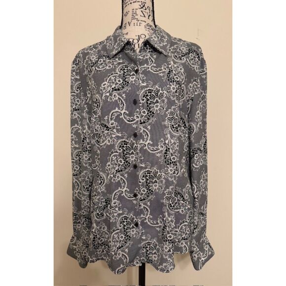 Norton McNaughton Tops - Norton McNaughton paisley blouse - size 12